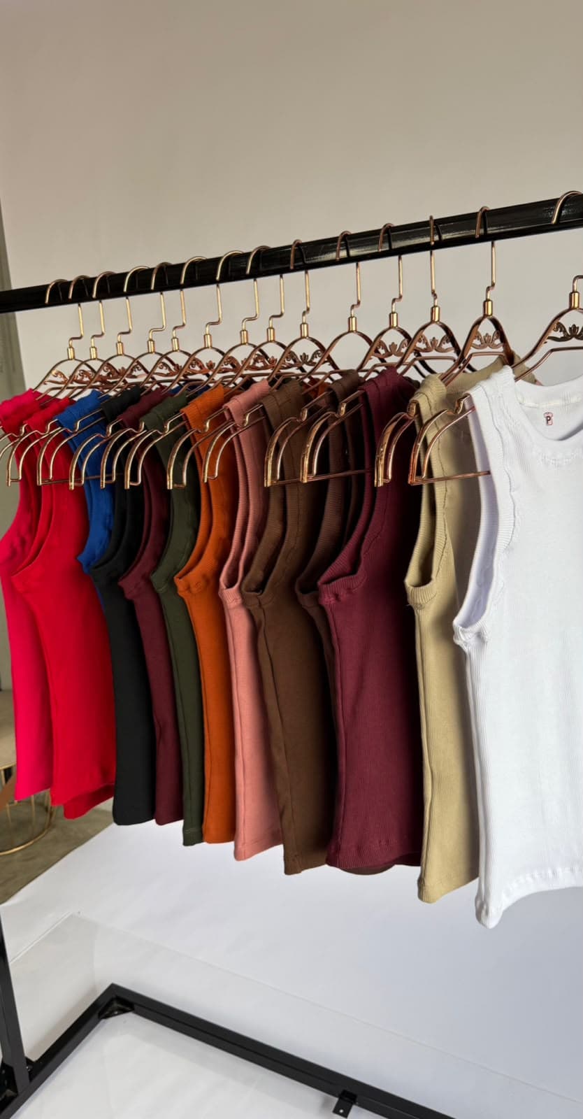 T-shirts da linha luxo sem estampa em arara
